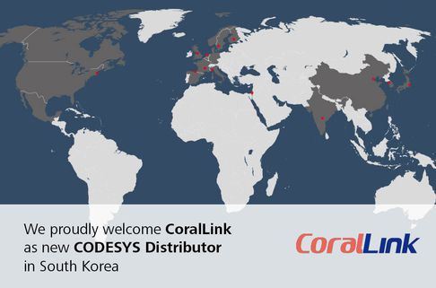 We are pleased to announce that CoralLink Co., Ltd. is now an official CODESYS distributor in Korea. 
