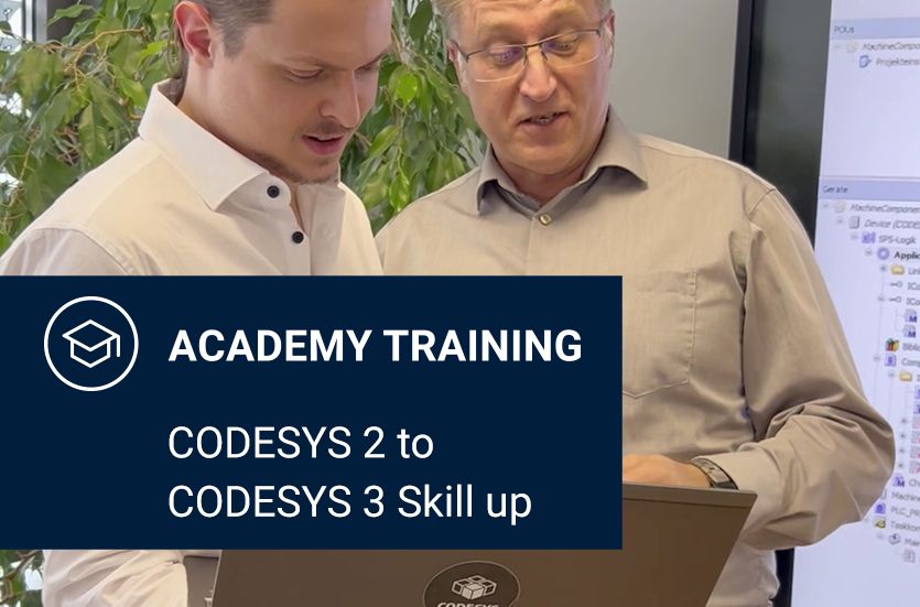 The training is for experienced CODESYS V2 users who are planning to upgrade to CODESYS V3.