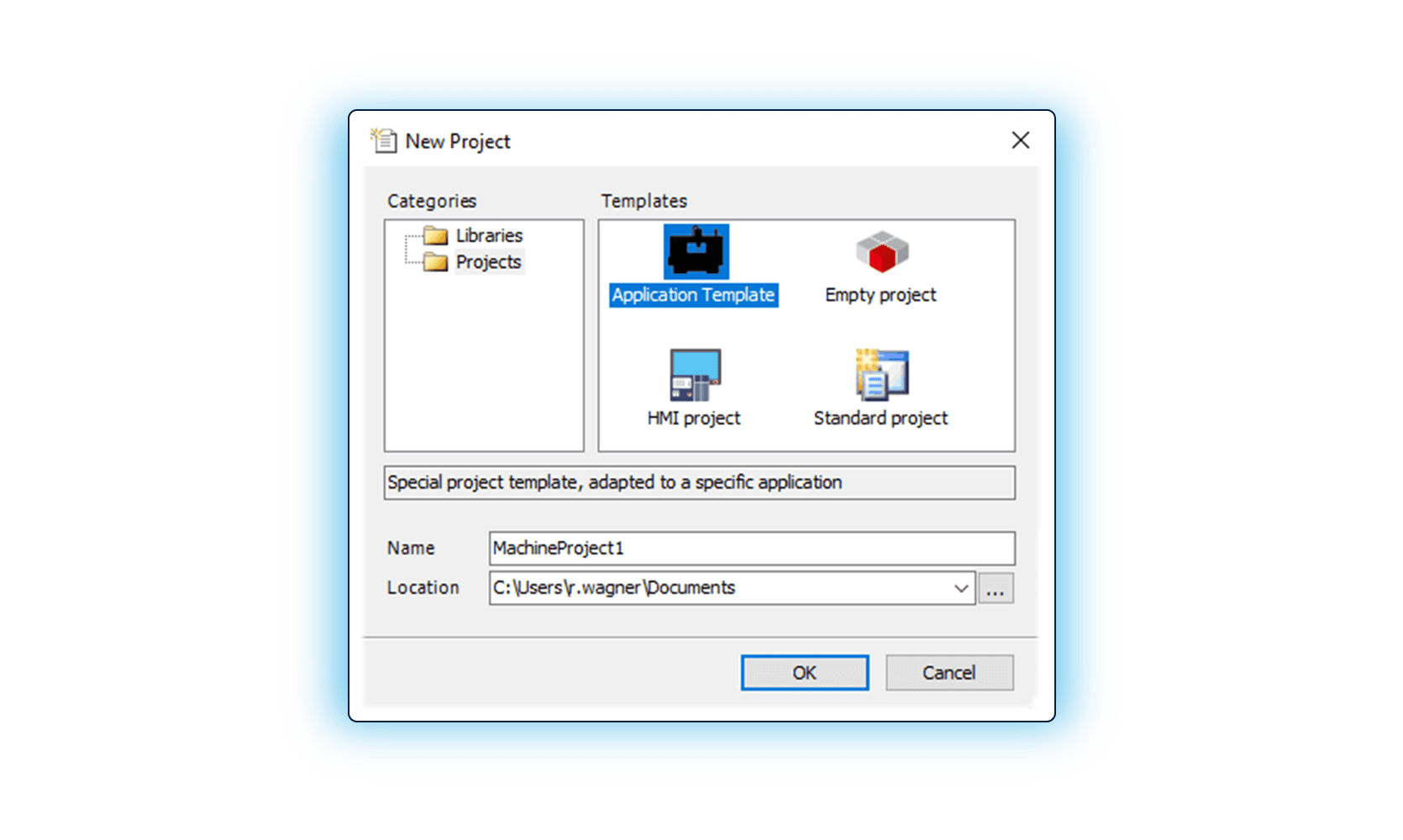 Create templates that make it easier for your customers to get started with a new CODESYS project. This option is an integrated feature of the CODESYS Development System.