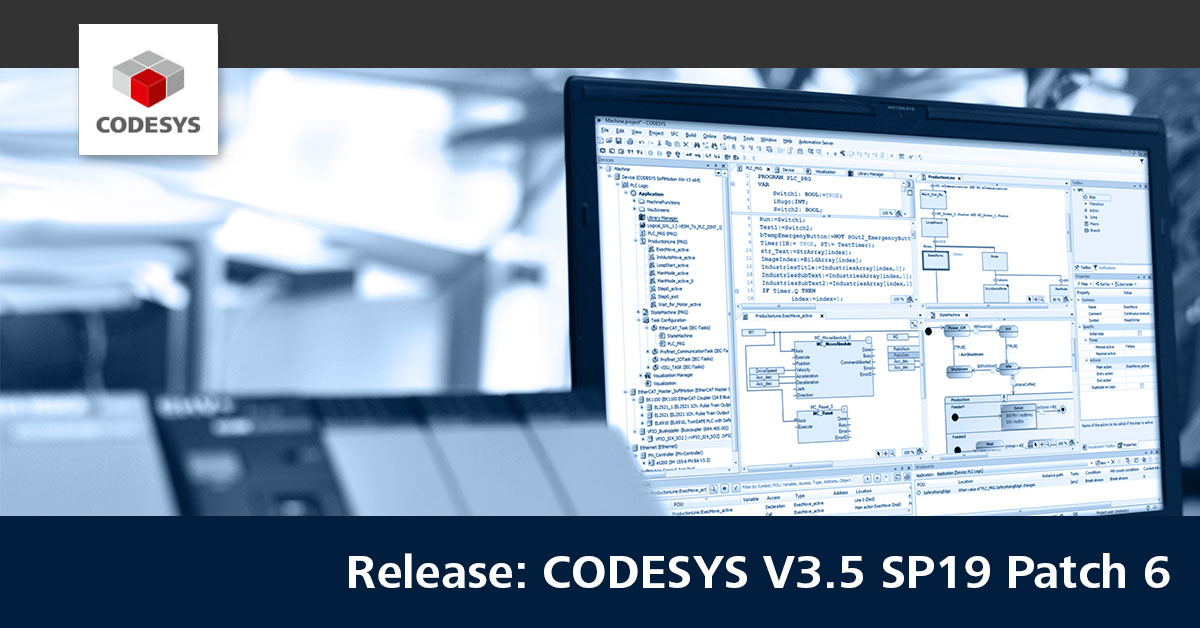 Release CODESYS V3.5 SP19 Patch 6
